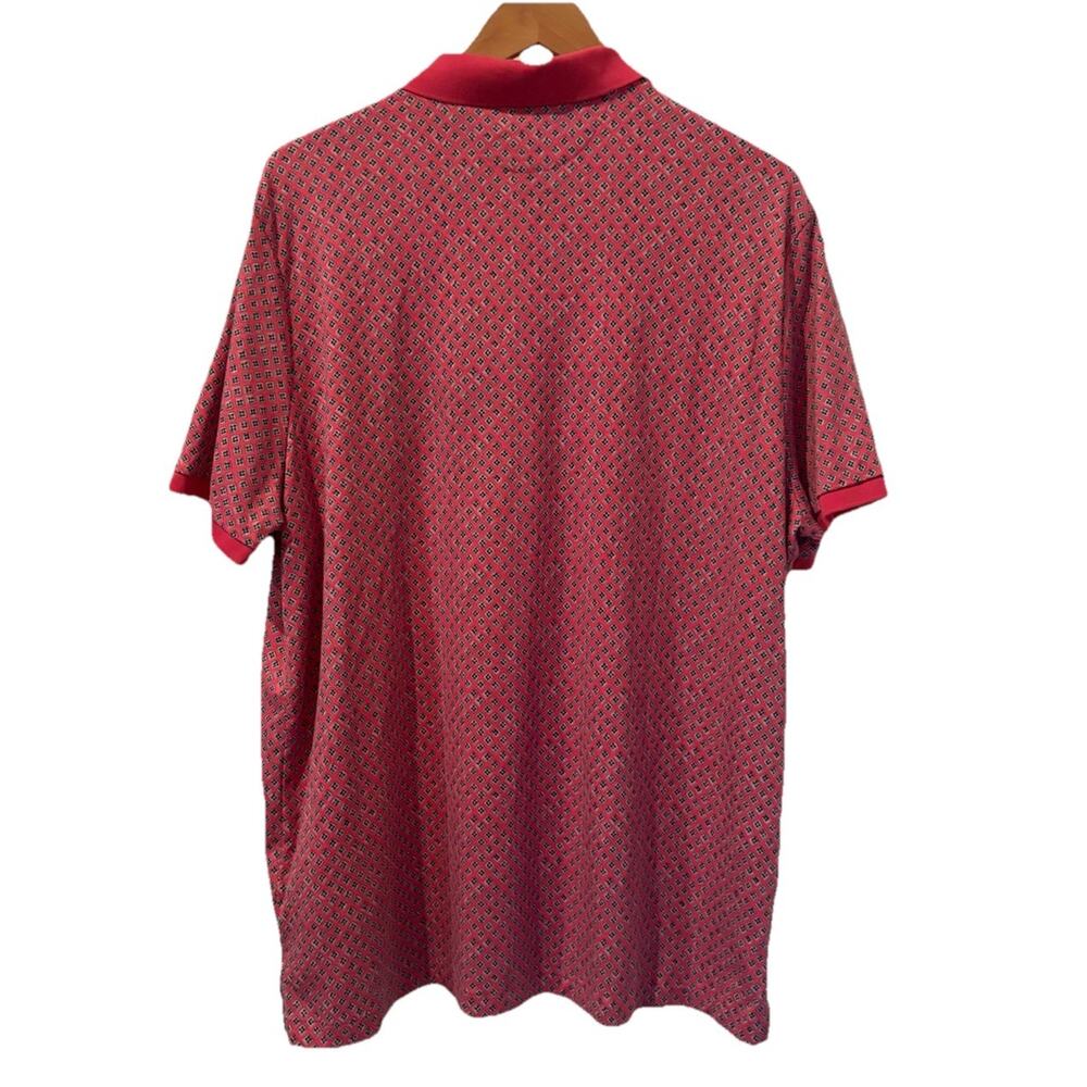 Polo Ralph Lauren Classic Fit Cotton Geometric Pink Polo Men Size 2XL Golf - Picture 3 of 11